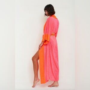 BNWT Pitusa two tone kimono Pink and Orange beautiful one size petite